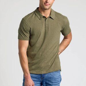 TRUE CLASSIC Military Green Men's 2XL Preppy Business Casual Classic Polo Shirt